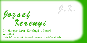 jozsef kerenyi business card