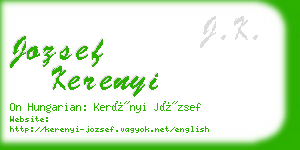 jozsef kerenyi business card